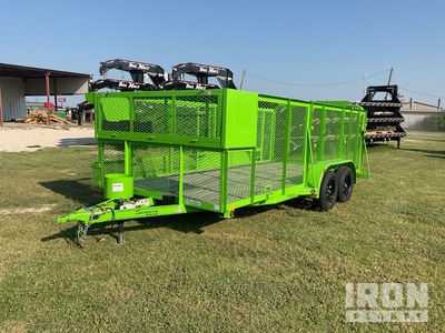 2025 East Texas 16 ft T/A ユーティリティトレーラー