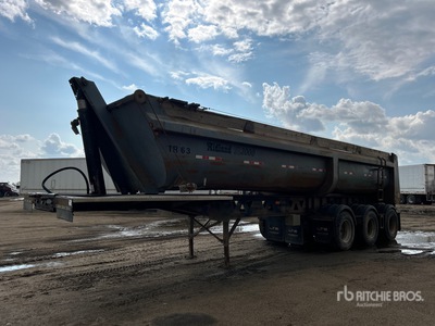 2007 Midland MG35SL3000 28 ft T/A End Dump Trailer