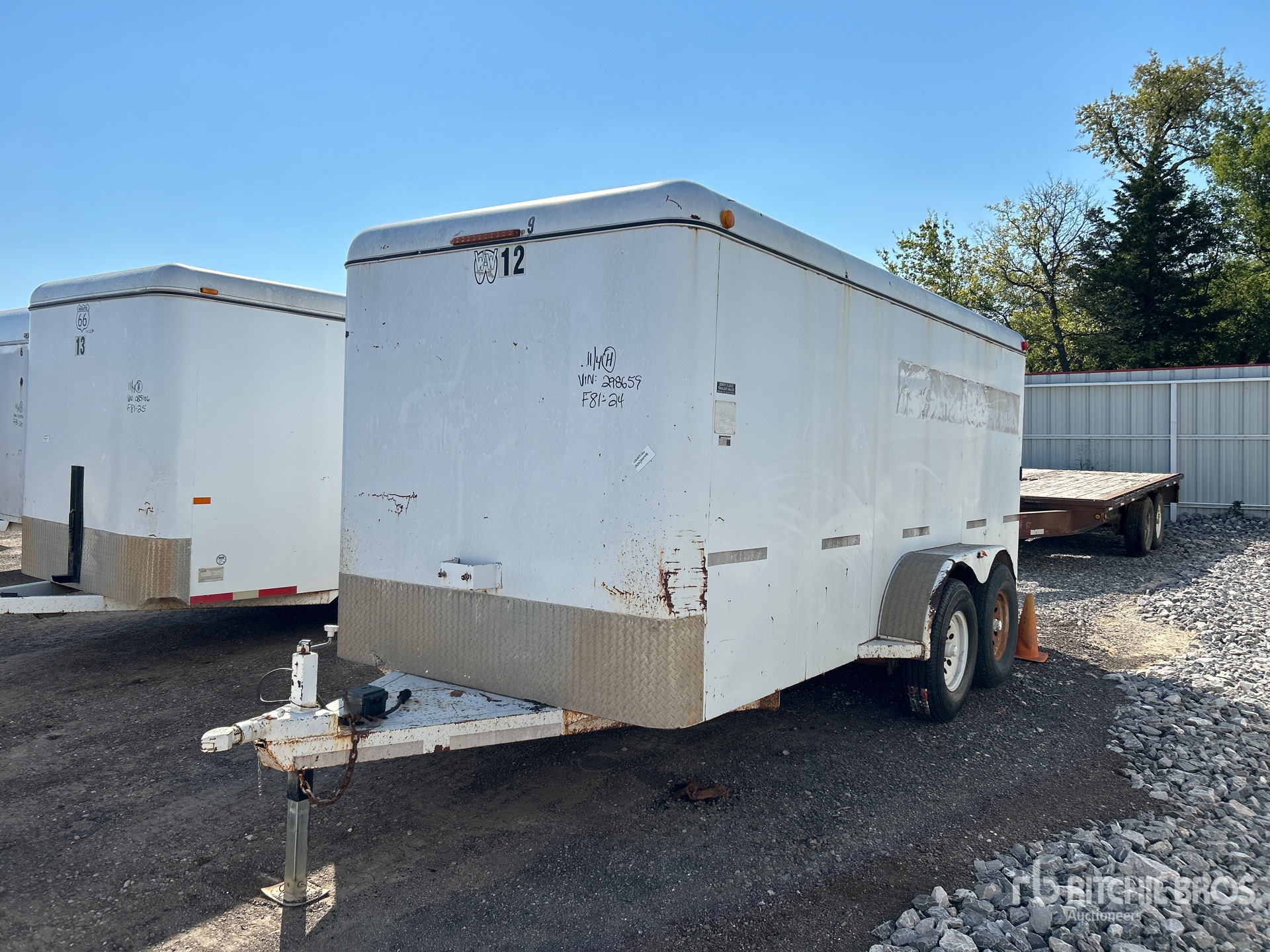 2007 W-W 16 ft T/A Enclosed Trailer