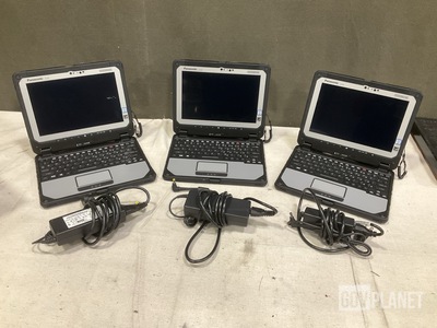 (3) New/Unused Panasonic CF-20 Toughbook Laptops