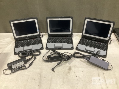 (3) New/Unused Panasonic CF-20 Toughbook Laptops