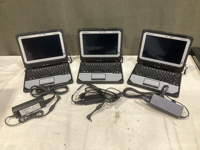 (3) New/Unused Panasonic CF-20 Toughbook Laptops