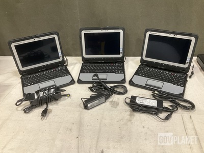 (3) New/Unused Panasonic CF-20 Toughbook Laptops