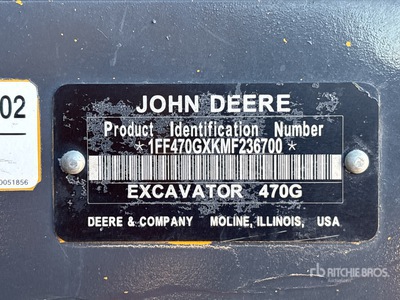 2021 John Deere 470GLC 油圧ショベル
