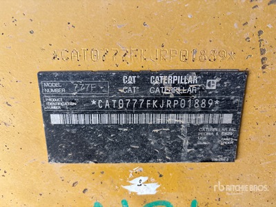 2009 Cat 777F Haul Truck