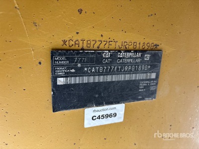 2009 Cat 777F Haul Truck