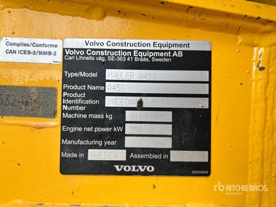 2022 Volvo A45G Knickgelenkter Muldenkipper