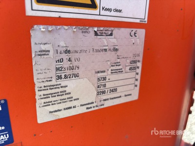 2016 Hamm HD14 Dubbele trommelwals