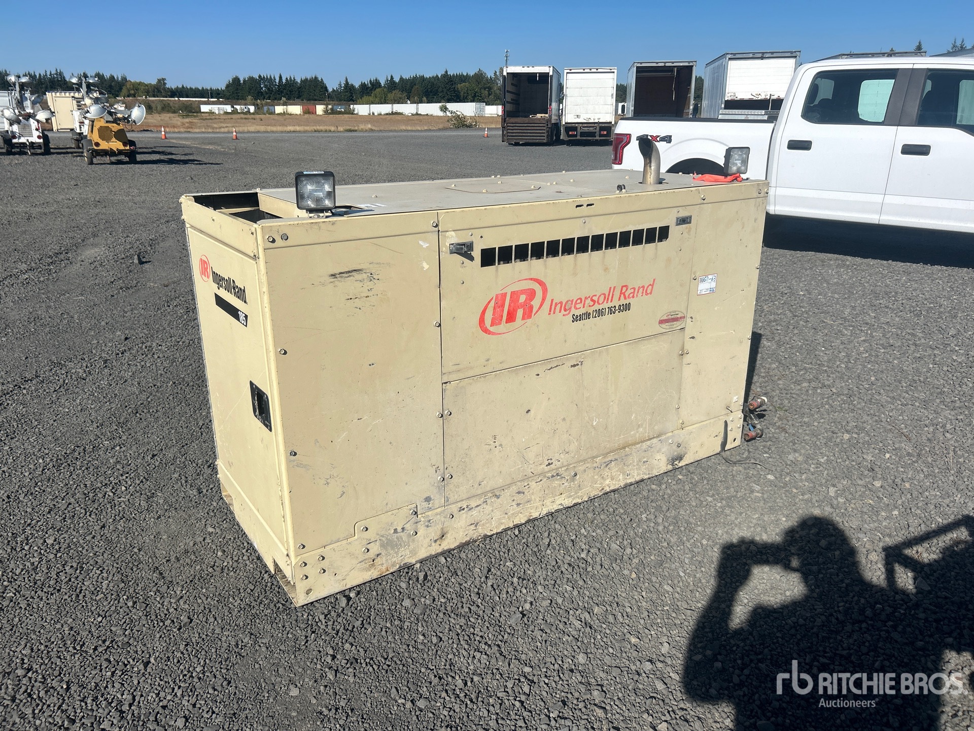 2006 Ingersoll Rand P-185 Skid-Mounted Sprężarka powietrza