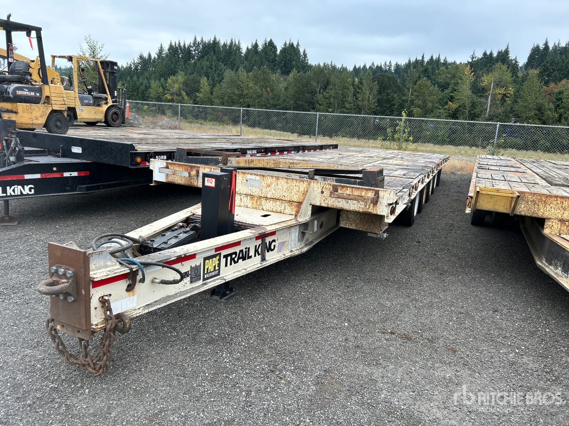 2003 Trail King TK50 34 ft Quad/A Remorque à plateau basculant