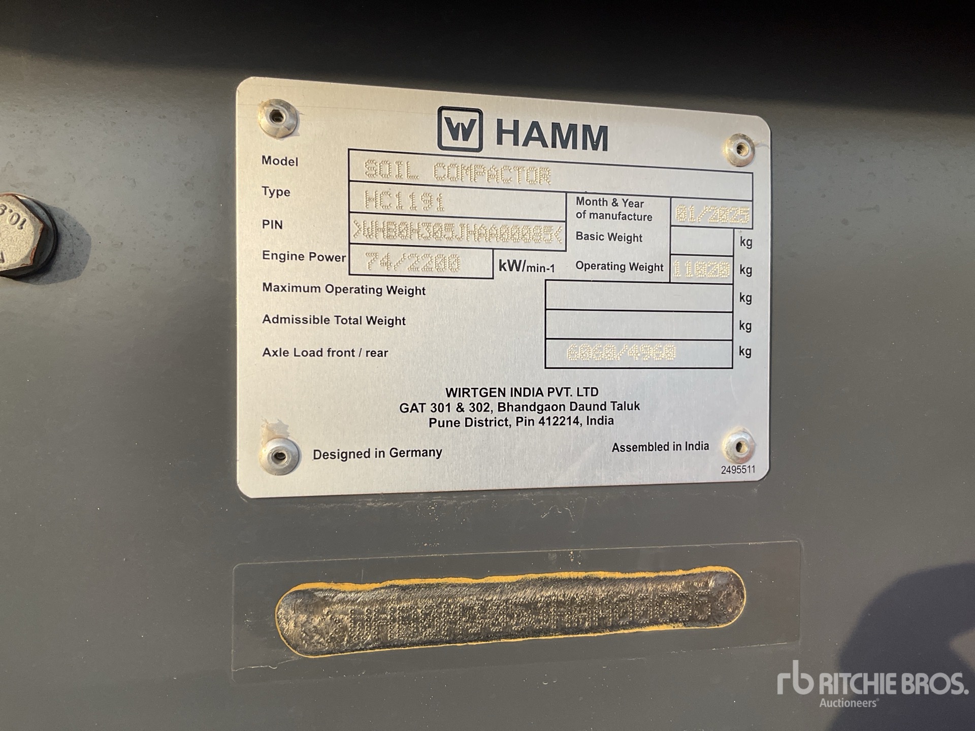 Hamm HC119i Compacteur à tambour lisse