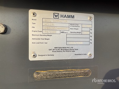 Hamm HC119i Smooth Drum Compactor