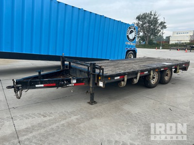 2013 PJ Trailer 8 I BEAM DECKOVER 16 ft T/A Flatbed Trailer