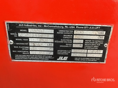 2010 JLG 800 AJ 4WD Diesel Articulating Boom Lift