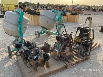 Quantity of Concrete Mixer w/ Vibratory Plate Compactor