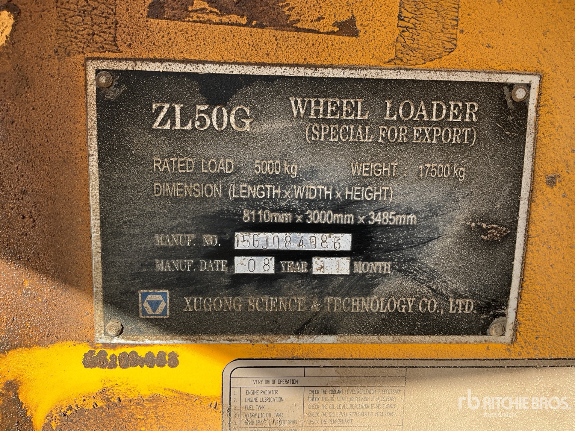 XCMG ZL50G Wiellader (Inoperable)
