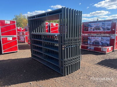 Quantity of (16) 2025 BYT FRMGTE96 9 ft 6 in Magnum Ranch Frame Livestock Gate (Unused)