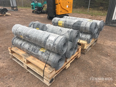 Quantity of (10) 2025 BYT FFC762 330 ft x 4 ft Galvanized Farm Fencing (Unused)