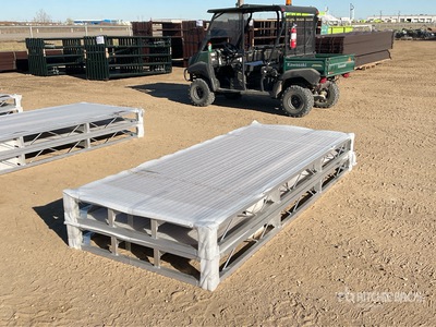 Quantity of (2) 2025 BYT BDF410 4 ft x 10 ft Aluminum Boat Dock Section Kit (Unused)