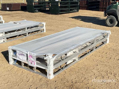 Quantity of (2) 2025 BYT BDF410 4 ft x 10 ft Aluminum Boat Dock Section Kit (Unused)