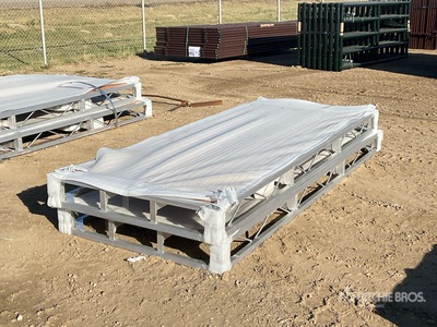 Quantity of (2) 2025 BYT BDF410 4 ft x 10 ft Aluminum Boat Dock Section Kit (Unused)