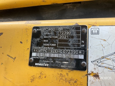 2021 Komatsu PC400-8R Excavadora de Cadenas