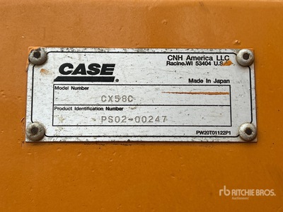 2011 Case CX58C Mini-pelle