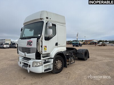 Renault Premium 440 DXi 4x2 Tracteur Routier S/A Sleeper Truck Tractor (Inoperable)