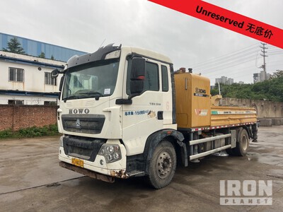 XCMG HBC10022V on 2018 howo ZZ1167N501GE1 4x2 Concrete Pump Truck