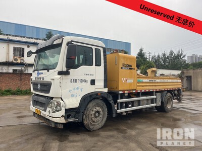 XCMG HBC10022V on 2018 Howo ZZ1167N501GE1 4x2 Concrete Pump Truck