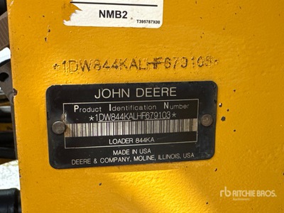2017 John Deere 844K-III Wheel Loader