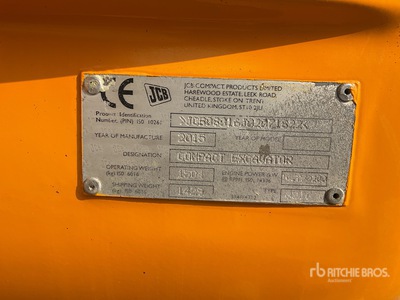 2015 JCB 8016 Mini Excavator