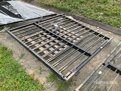 2025 SKLP SK-14BL 14 ft Wrought Iron Bi-Parting Einfahrtstor (Unused)