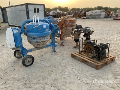 Quantity of (7) Concrete Mixer w/  آلة  لتسوية السطح غير المستوي