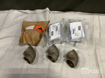 (14) Adapters, (1) Valve Disk, (5) Elbows & Assorted items