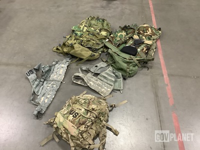 (7) Field Packs, (19) Fighting Load Carriers & Assorted Items