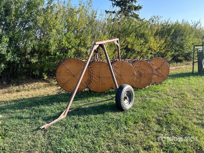 14 ft 5 Wheel Rastrillo de pastos
