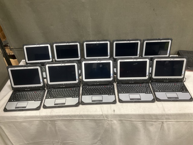 (10) New/Unused Panasonic CF-20 Toughbook Laptops