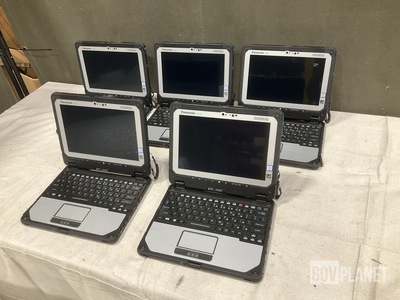 (5) New/Unused Panasonic CF-20 Toughbook Laptops