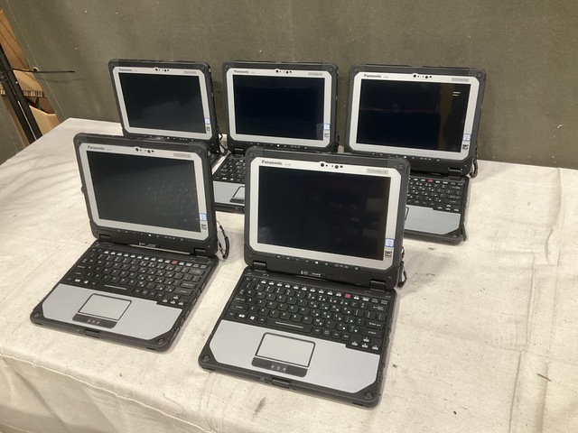 (5) New/Unused Panasonic CF-20 Toughbook Laptops