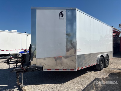 2025 Spartan SP8x18TA 20 ft T/A Gooseneck Enclosed Trailer with Insulation Blowing Set Up Kastenanhänger