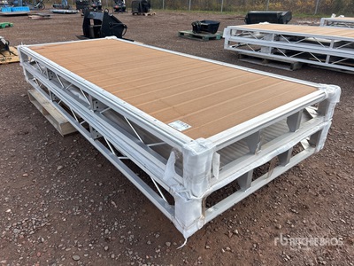 Quantity of (2) 2025 BYT BDF410 4 ft x 10 ft Aluminum Boat Dock Section Kit (Unused)