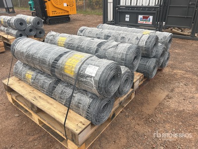 Quantity of (10) 2025 BYT FFC762 330 ft x 4 ft Galvanized Farm Fencing (Unused)