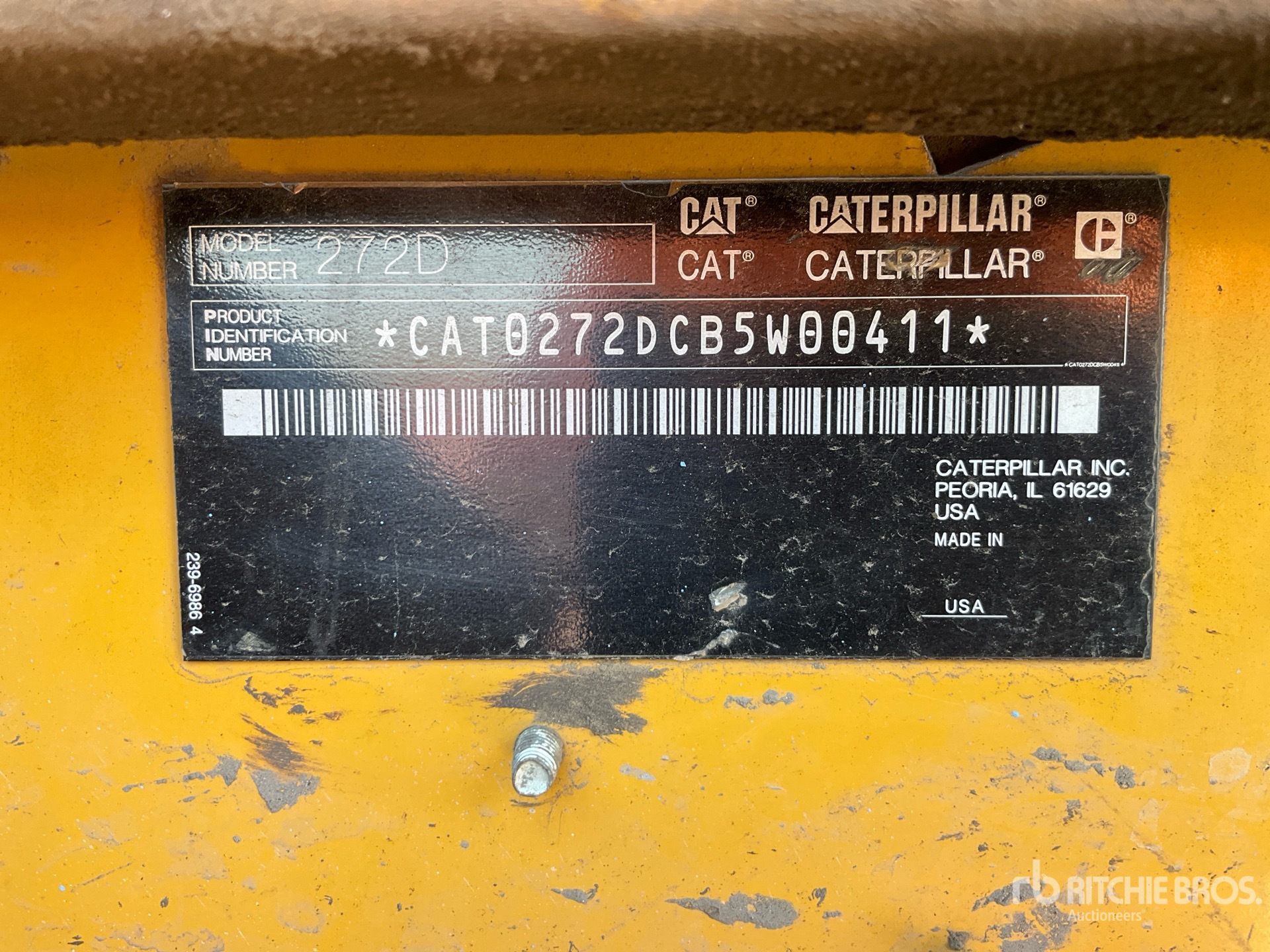 2013 Cat 272D Skid Steer Loader (Inoperable)
