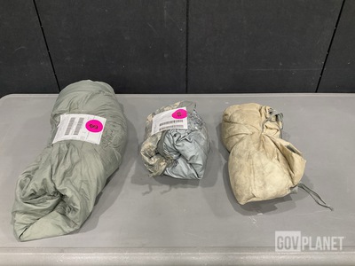(9) Sleeping Bags, (36) Liners, (5) Insect Protectors & Assorted Items