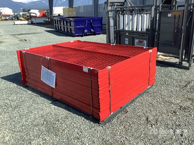 Quantity of (30) Canex 8 ft x 6 ft Powder Coated Site Fence (Unused)