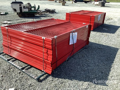 Quantity of (30) Canex 8 ft x 6 ft Powder Coated Site Fence (Unused)
