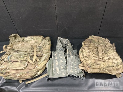 (12) Medium Rucksacks, (62) Fighting Load Carriers & Assorted Items