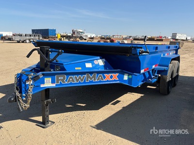 2025 RAWMAXX 14X837K 13 ft T/A Remorque à Benne Utilitaire