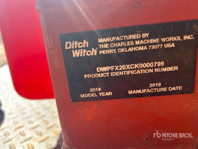2019 Ditch Witch Fx20 Système à vide